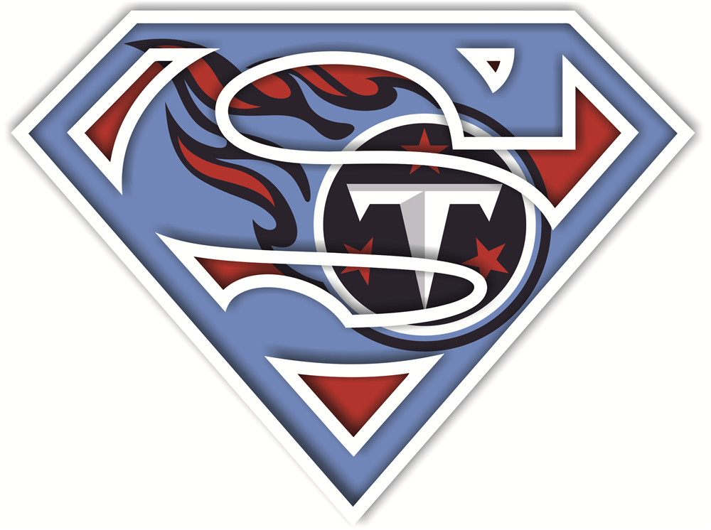 Tennessee Titans superman logos iron on heat transfer